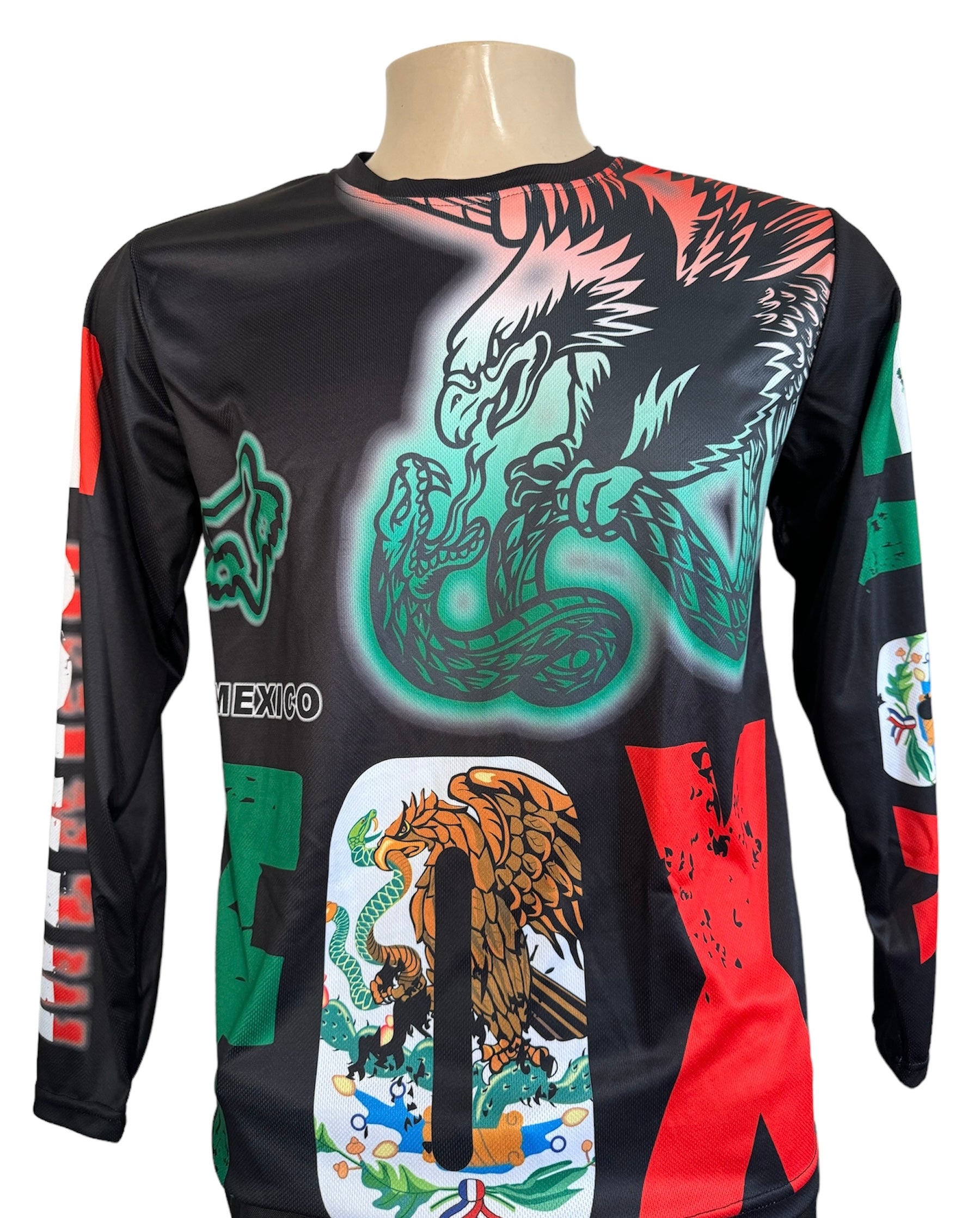 Long Sleeve Mexican Eagle Jersey – Jhonny Motor Sports Long Sleeve Mexican Eagle Jersey – Jhonny Motor Sports